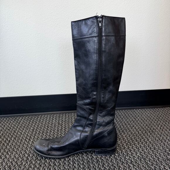 Stuart Weitzman Womens Black Leather Riding Knee High Boots Size 10.5 - Picture 2 of 9